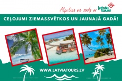 Atpūtas un ceļojumu piedāvājumi 14.10.2024 - 31.10.2024 🎅Ceļojumi Ziemassvētkos un Jaunajā gadā! Latvia Tours